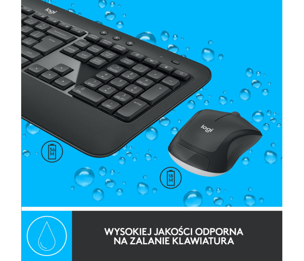 LOGITECH MK540 Zestaw bezprzewodowej klawiatury i myszy US 920-008685 - 411565 - zdjęcie 9